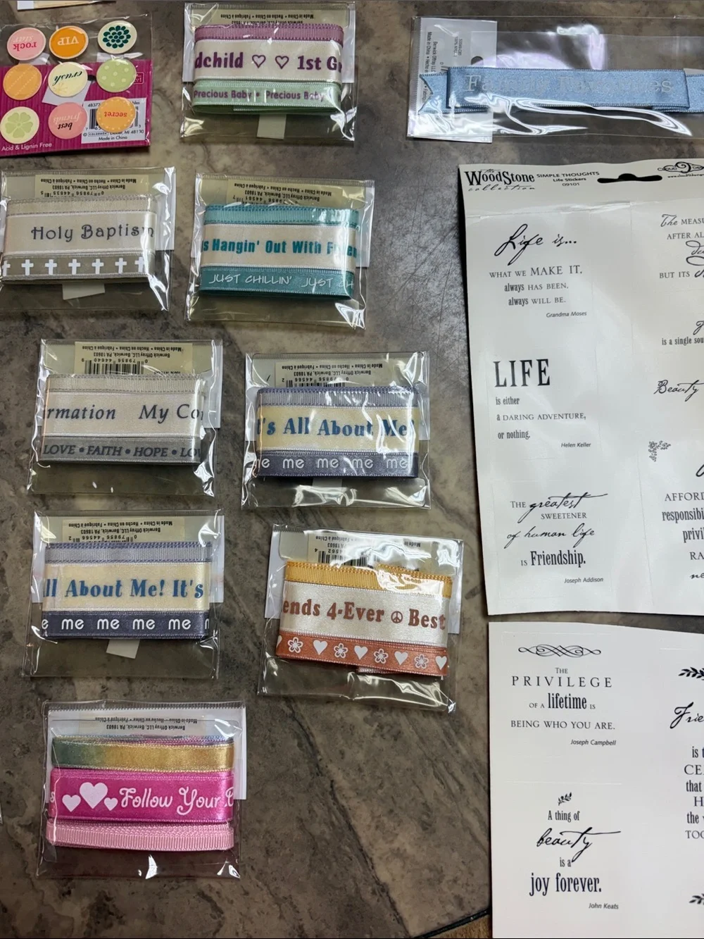 Scrapbooking Labels & Embellishments - lot 58